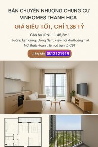 bán chuyển nhương chung cư vinhomes thanh hóa